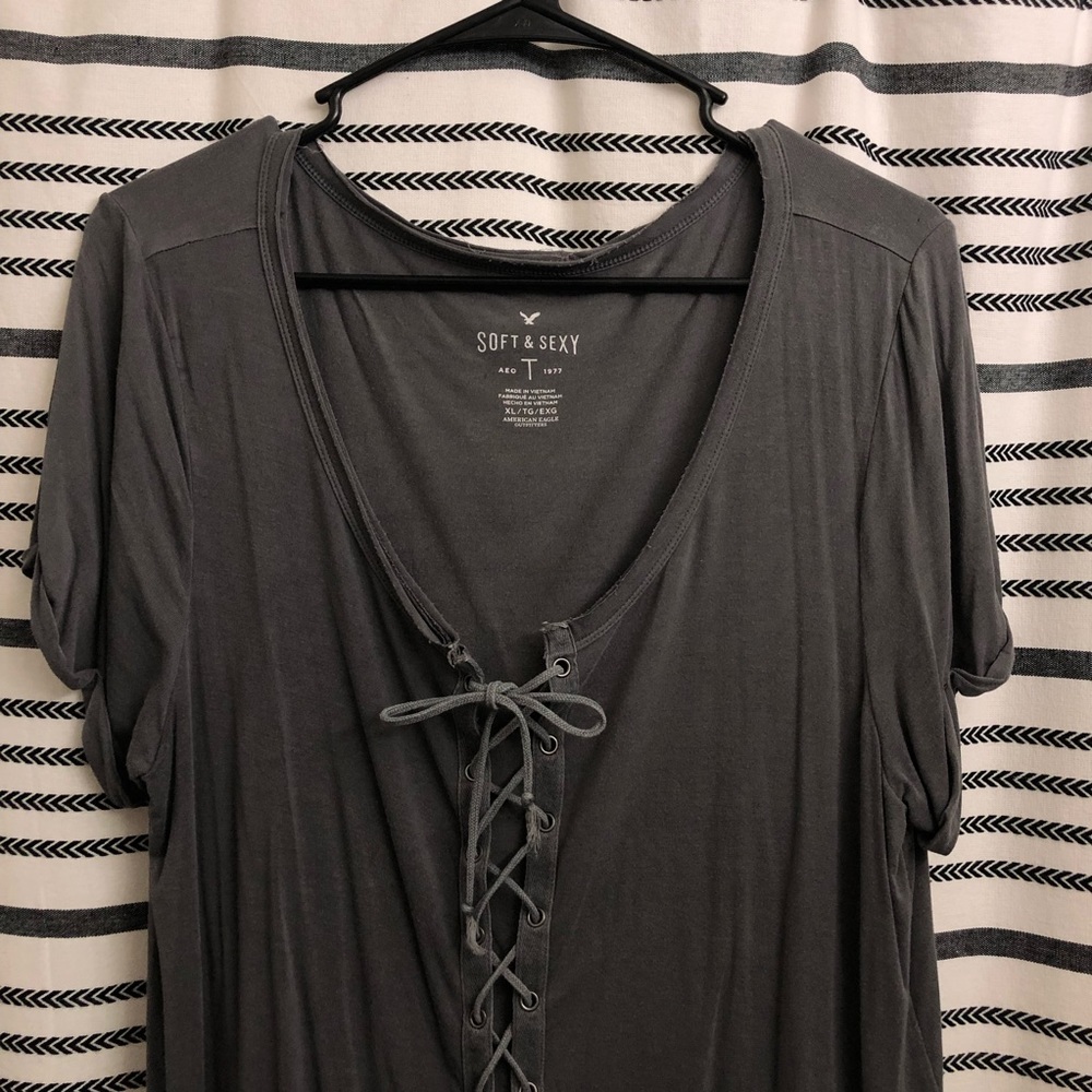 Soft & Sexy Lace up top